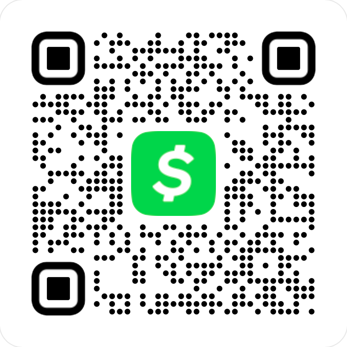 Cash App QR code for The Mended Soul Project, $mendedsoul88